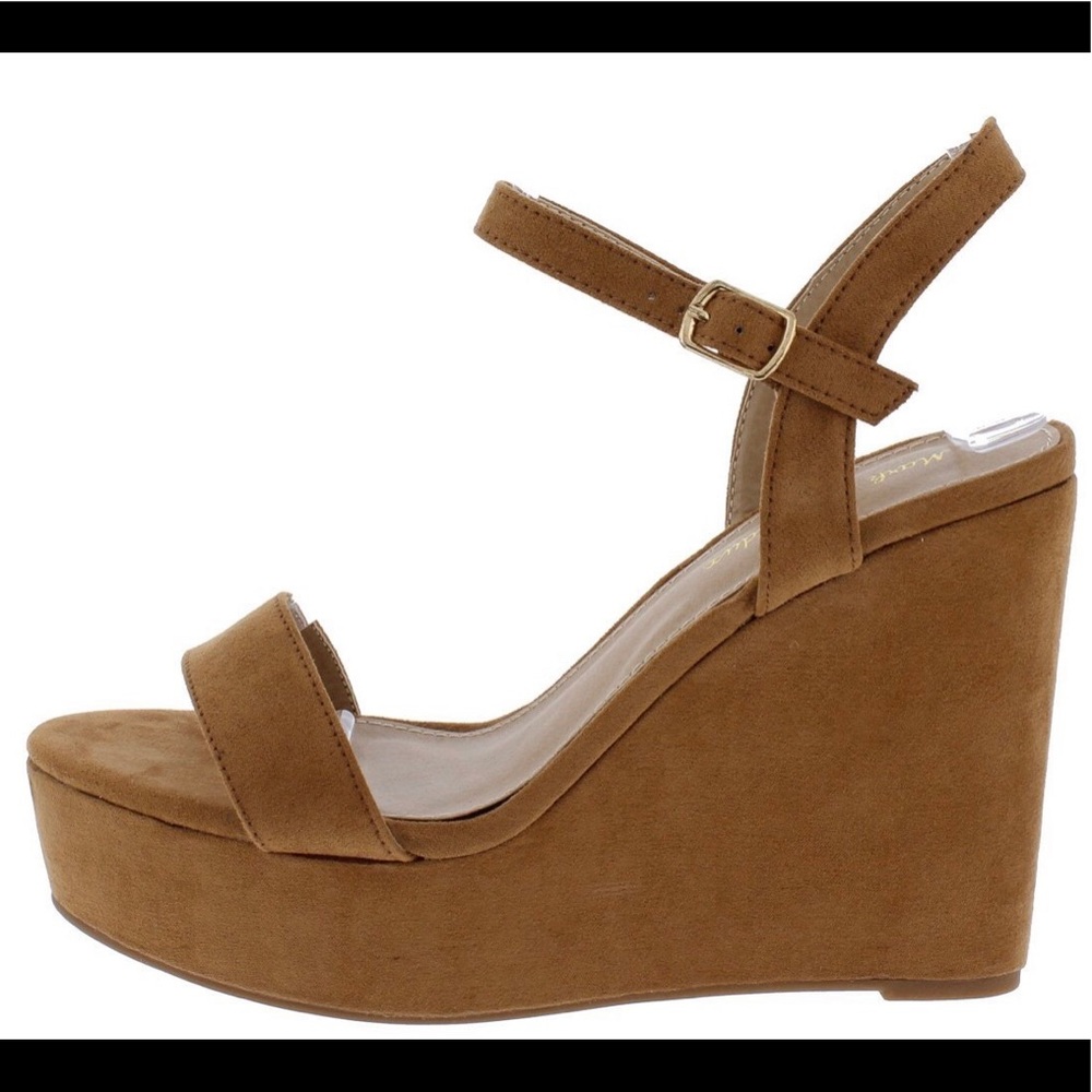 KRISTINA Wedges - Cognac